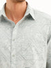 Comfort Fit Abstract Printed Shirt | Grey