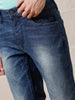 Blue Faded Slim Fit Jeans