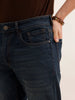 Slim Fit Faded Denim Jeans | Blue