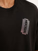 Oversized Fit Placement Printed T-Shirt | Black | WTS02HSOS1062S