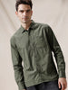 All Over Printed Olive Shirt