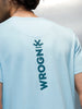 Men’s Regular Fit Graphic T-Shirt by Wrogn | Light Blue