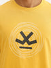 Slim Fit Placement Printed T-Shirt | Yellow
