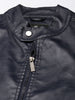 Essential Solid Leather Jacket