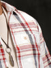 Checkered Cotton Slub Shirt | White