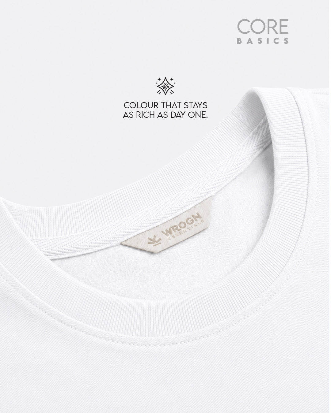 Core Basics Oversized Fit T-Shirt | Essential | White | WTS01HSSL1309W