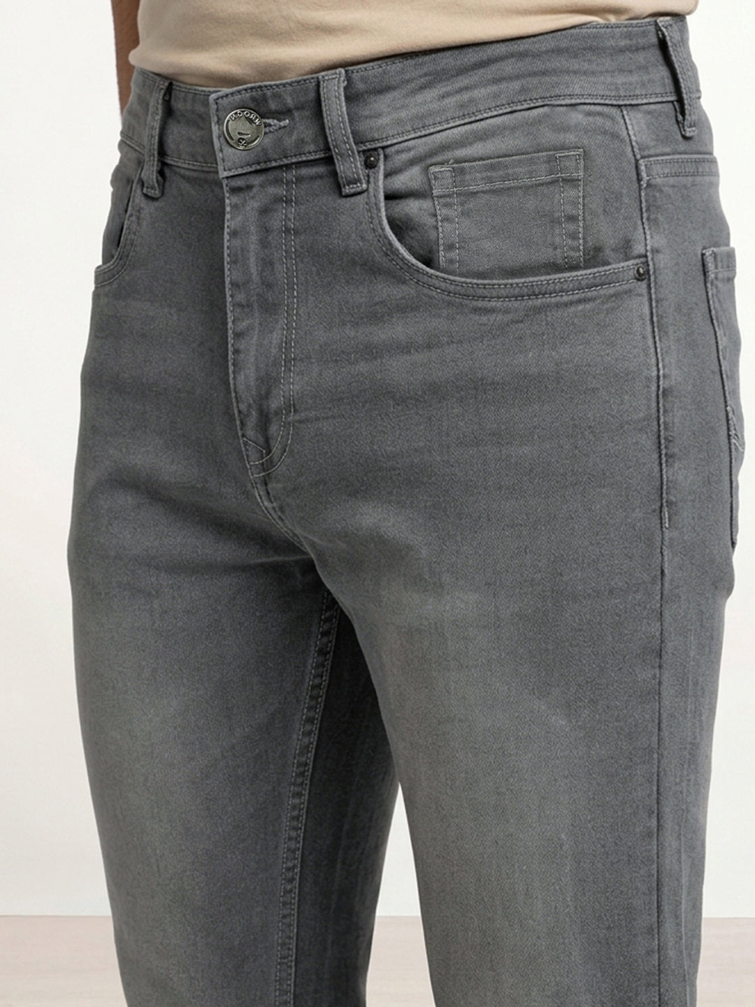 Slim Fit Denim Jeans | Grey