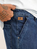 Solid Cargo Fit Denim Jeans | Light Blue | WSJN1086M