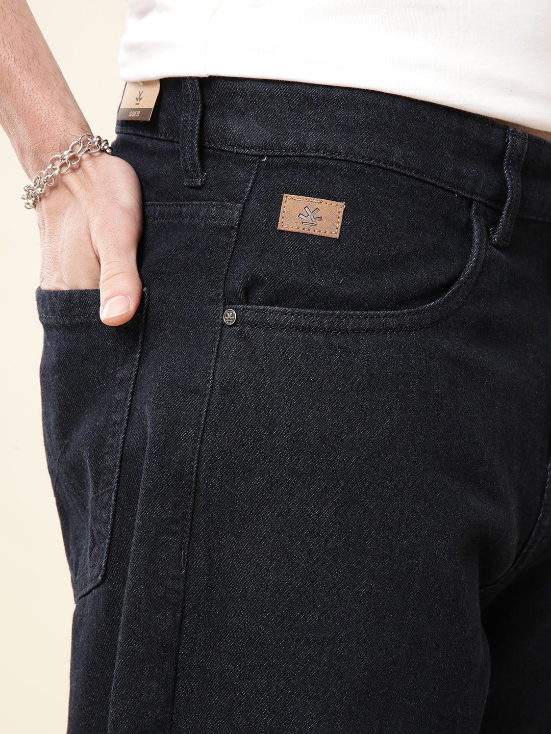 Dark Shade Loose Fit Jeans