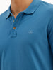 Solid Regular Fit Polo T-Shirt | Blue