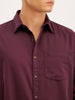 Regular Fit Full Sleeved Shirt | Wine