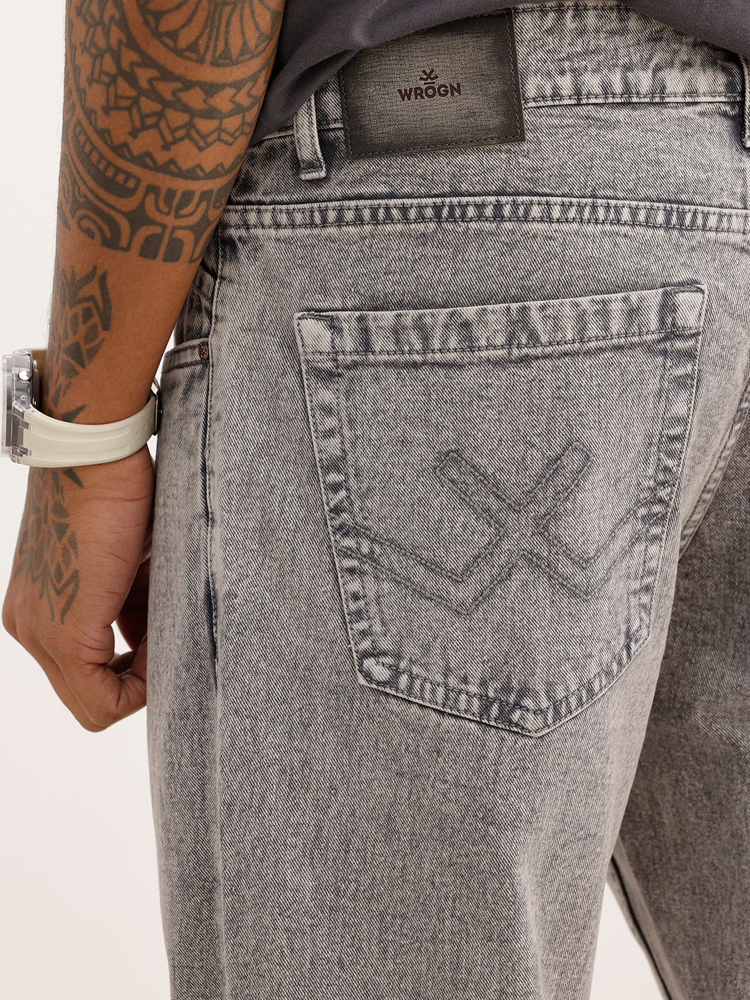 Classic Faded Anti Fit Denim | Grey