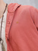 Cotton Twill Hoded Shirt | Pink