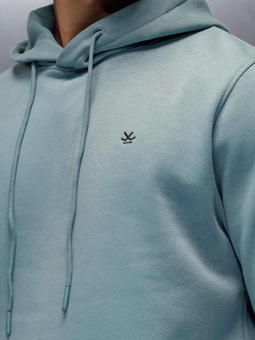Men's casual hooded sweatshirt | Light blue