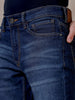 Casual Dark Stone Blue Jeans