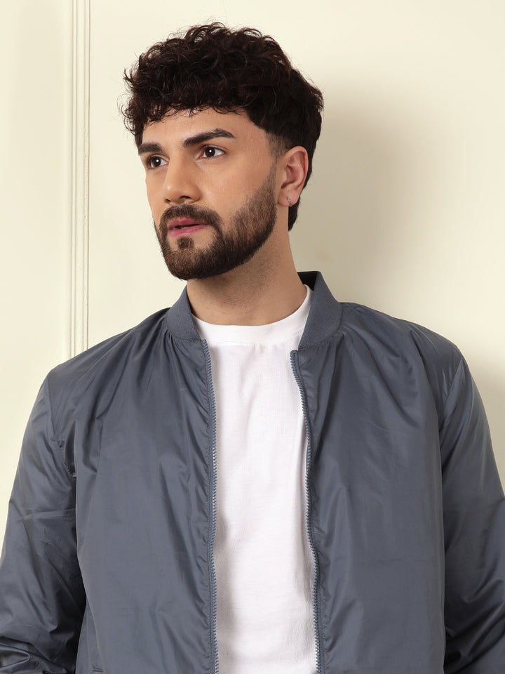 Classic Nylon Bomber Jacket