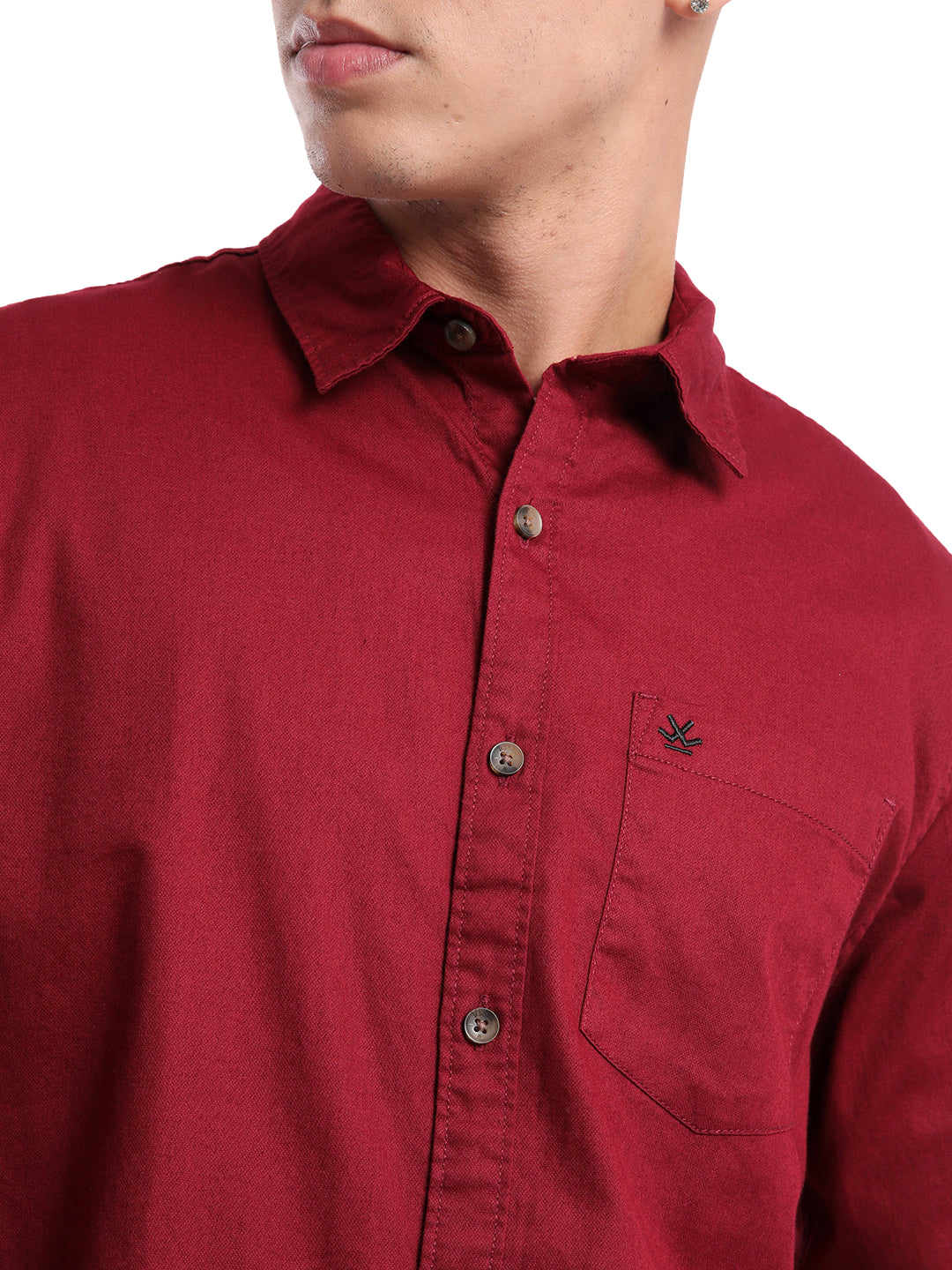 Classic Solid Red Long Sleeve Shirt