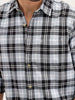 Regular Fit Checkered Shirt | Light Blue
