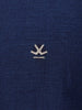 Slim Fit Mandrin Collar Shirt | Navy Blue