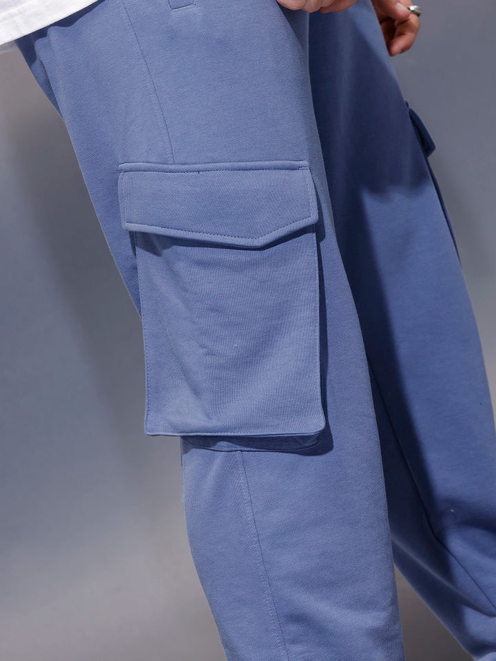 Casual Utility Pocket Joggers   |  Blue