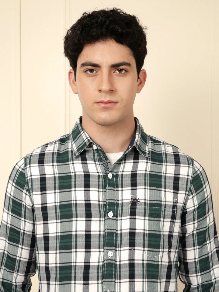 Urban Checked Shirt in Green