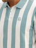 Slim Fit Striped Polo T-Shirt | White