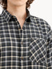 Regular Fit Checkered Shirt | Olive