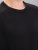 Structured Crew Neck Pullover | Black
