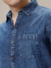 Washed Denim Blue Shirt