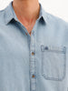 Classic Regular Fit Denim Shirt | Blue