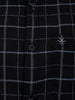 Checkered Slim Fit Full Sleeve Shirt | Black