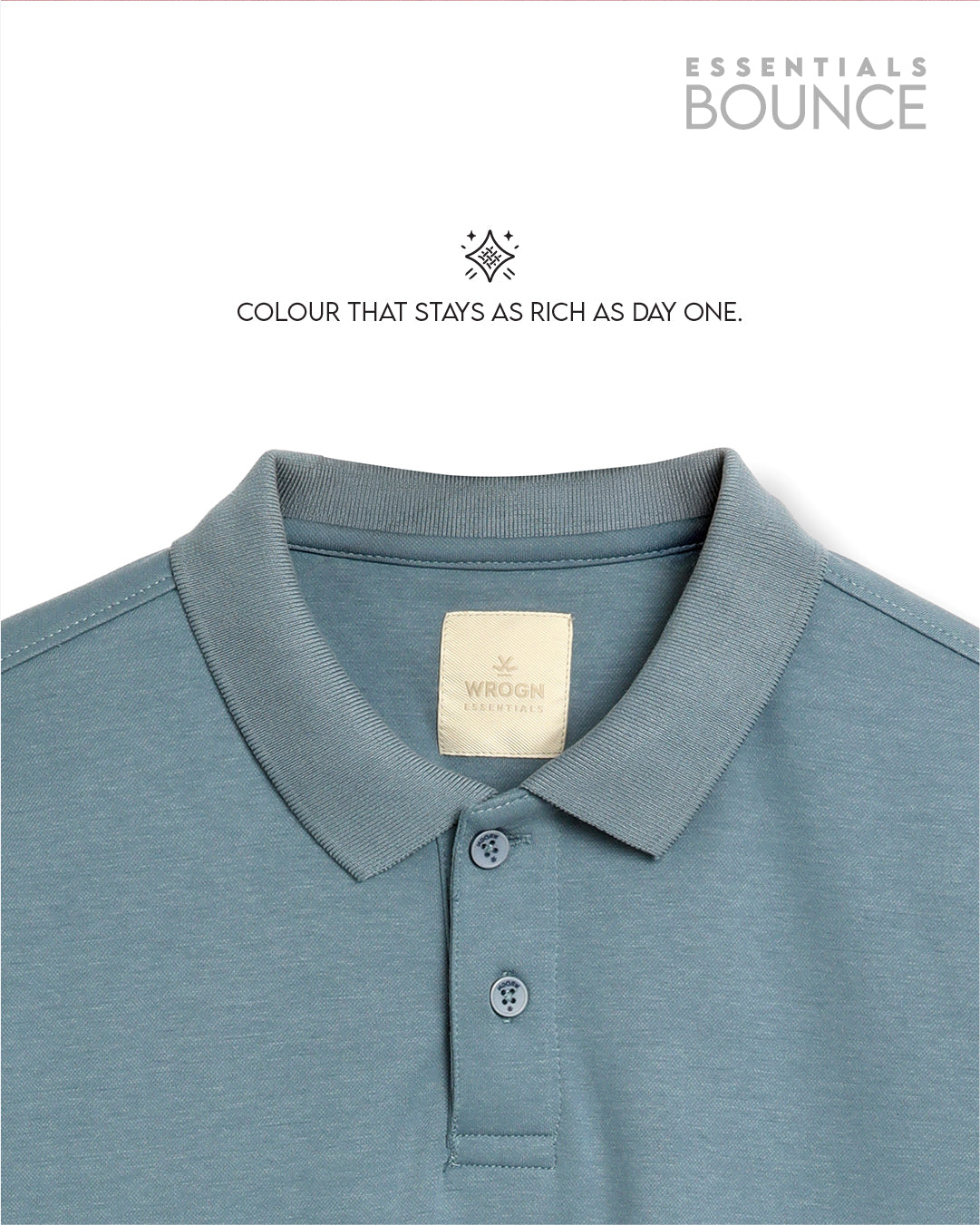 No Brainer Bounce Regular Fit Polo T-Shirt | Essential | Light Blue