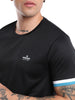 Premium Black Contrast Sleeve T-Shirt