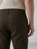 Straight Fit Solid Cargo Trouser | Olive