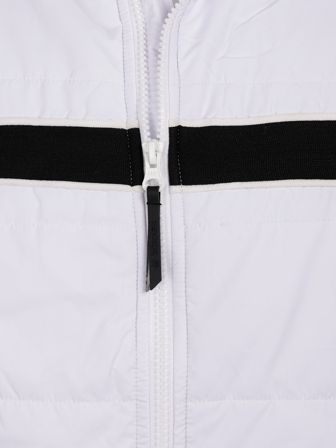 Solid Hooded Puffer Jacket | White