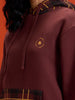 Checked Wine Comfort Hoodie