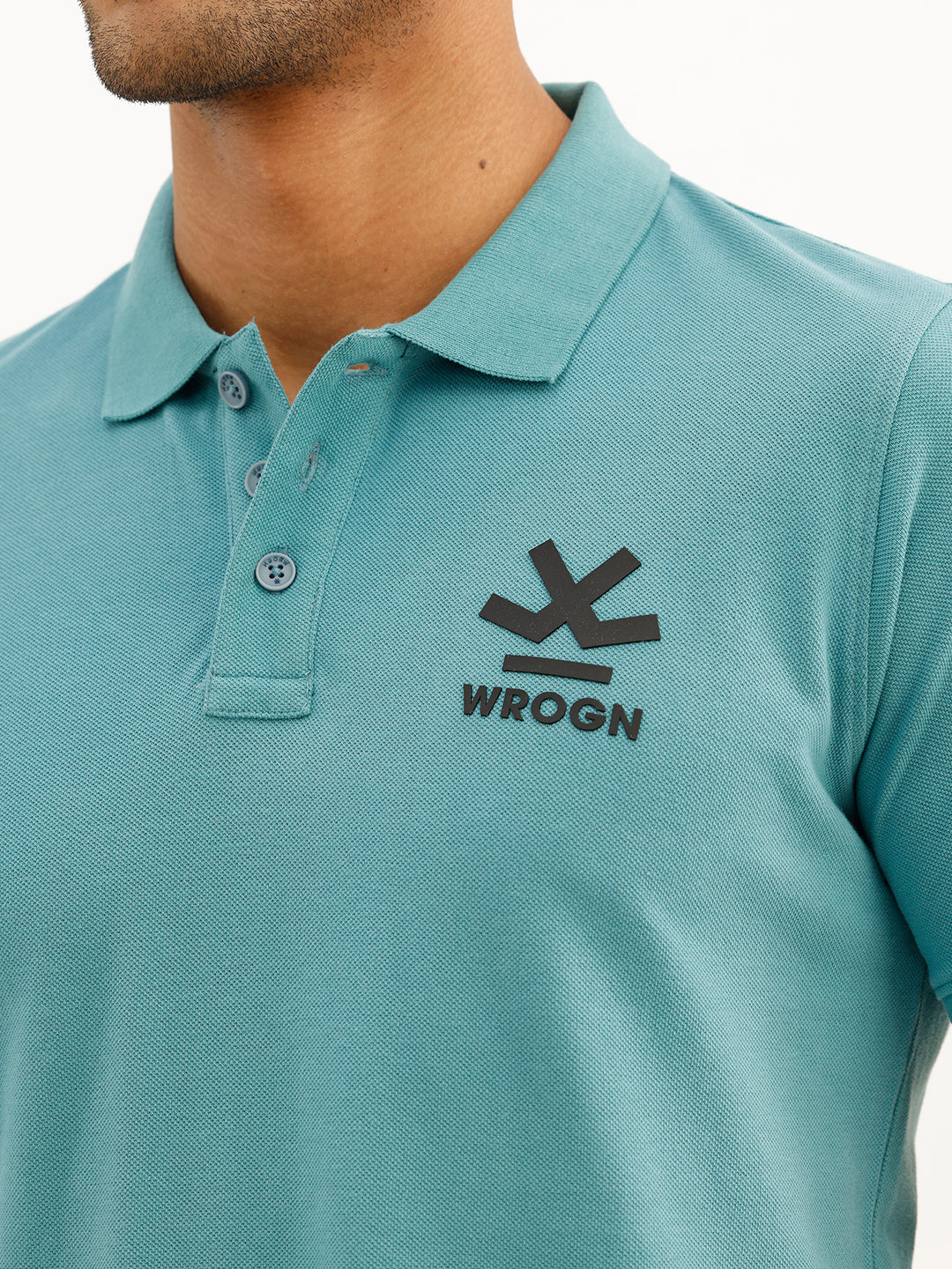 Solid Regular Fit Polo T-Shirt | Green