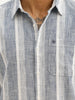 Classic Slim Fit Striped Shirt | White