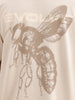 Oversized Back Printed T-Shirt | Beige | WTS02HSOS1356S