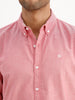 Solid Slim Fit 100% Cotton Shirt | Red