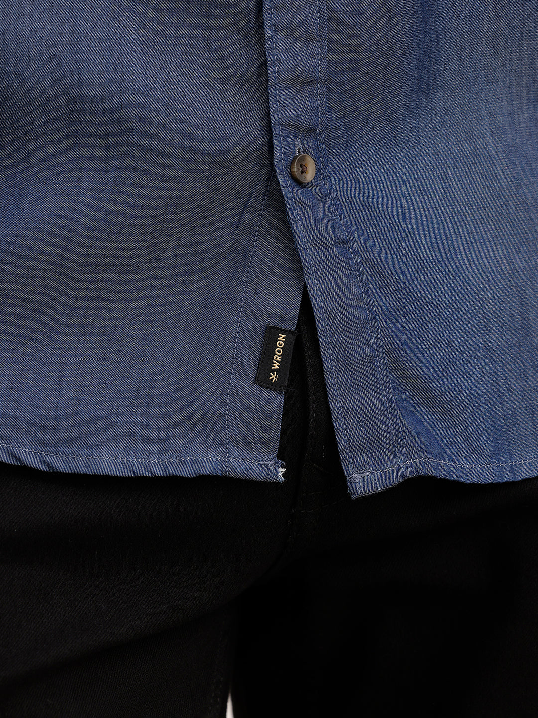 Regular Fit 100% Lyocell Shirt  | Navy Blue