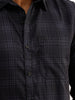 Regular Fit Checkered Shirt | Black