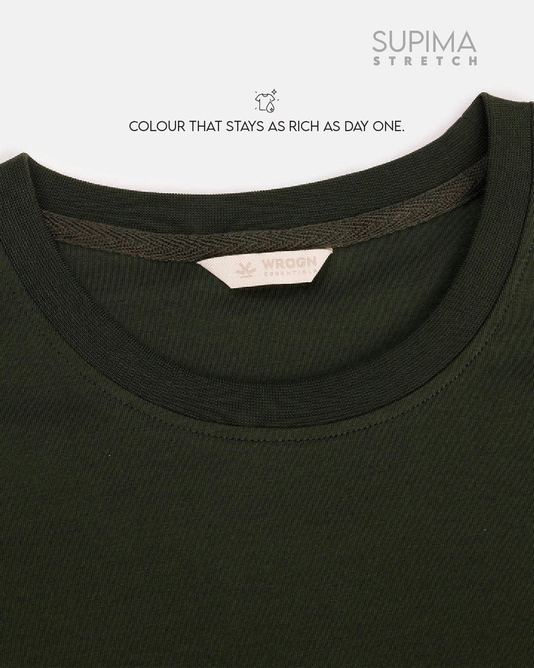 Essential Supima Crew Neck T-Shirt | Essential |  Olive