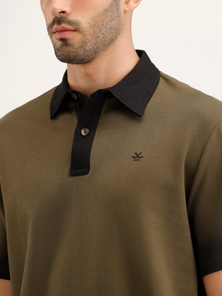Comfort Fit Gradient Polo T-Shirt | Olive