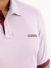 Solid Contrast Sleeve Polo T-Shirt | Purple