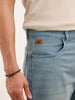 Anti Fit Faded Denim Jeans  | Light Blue