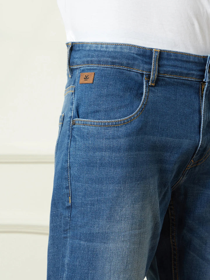 Heavy Fade Slim Tapered Jeans | Blue