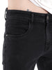 Casual Black Slim Fit Denim Jeans