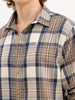 Comfort Fit Full Sleeve Checkered Shirt | Beige