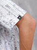 Nature Inspired Tonal Aop In Oversized Fit  |  White